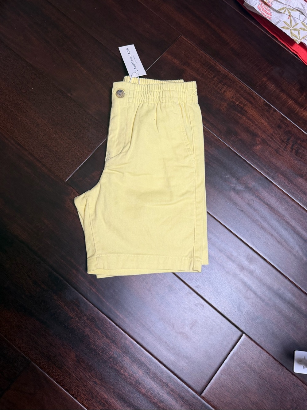 New w tag Janie and Jack Yellow Elastic Waist Shorts boys size 7
